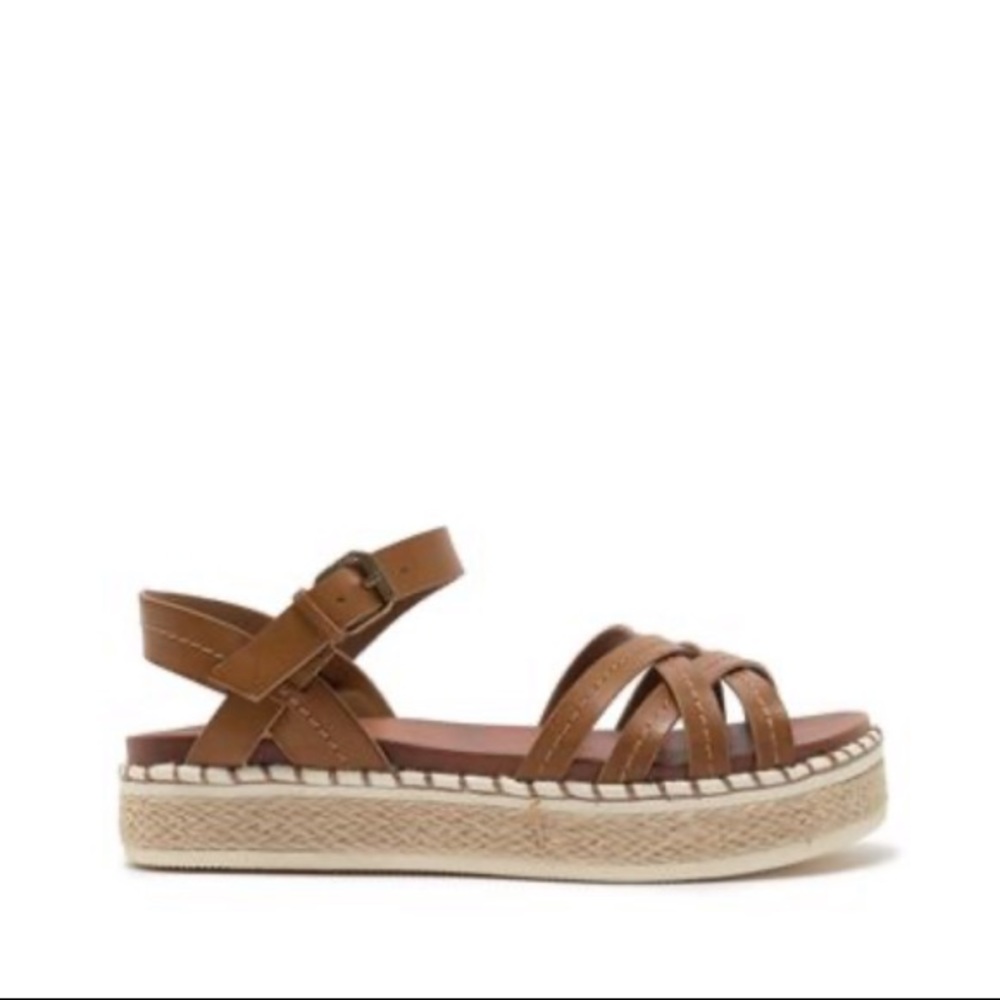 Strappy Boho Espadrille Flat Platform Sandals - Picture 5 of 5